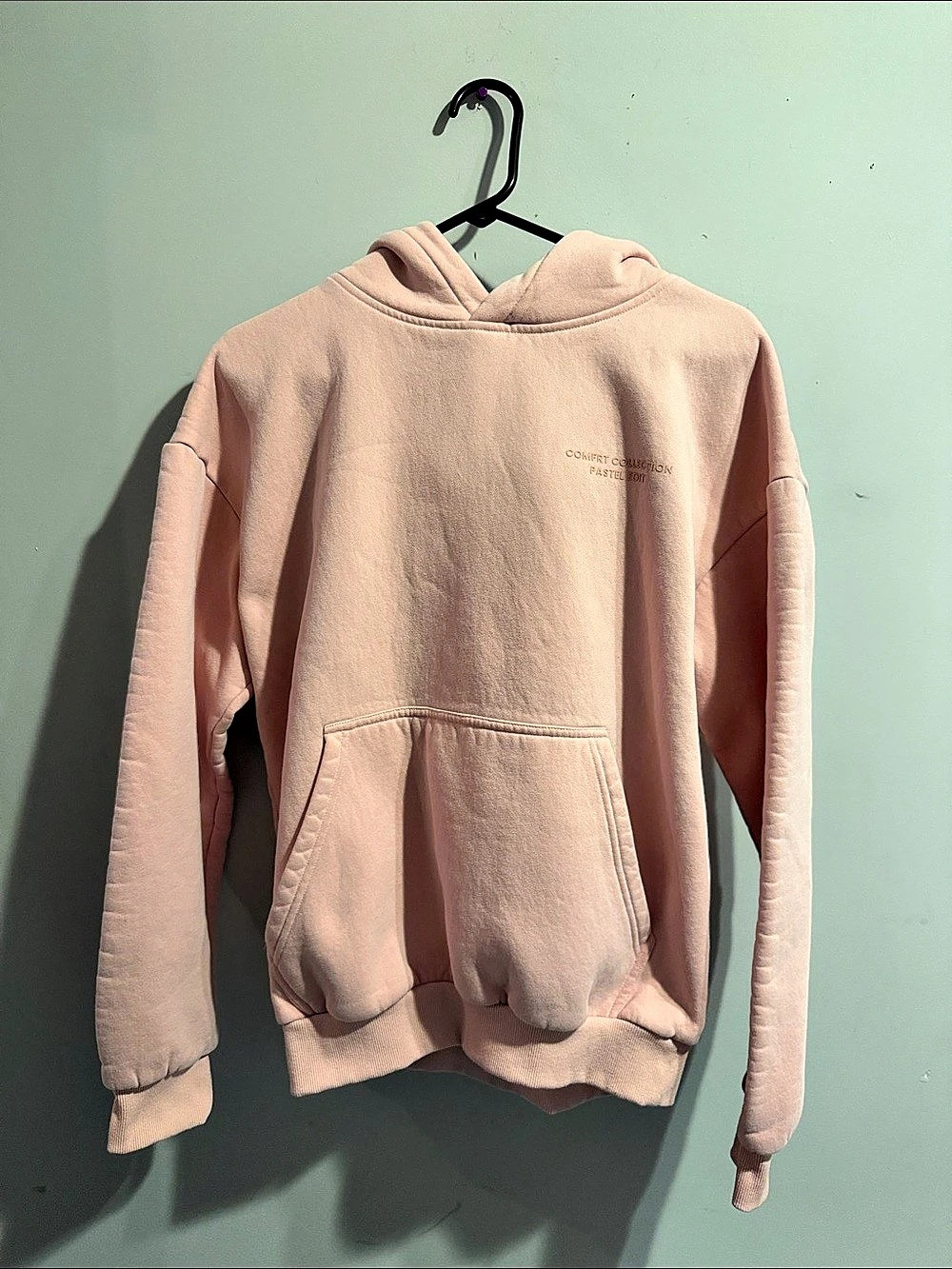 Comfort Collection Pastel Edit Pink Hoodie Size Small Like New